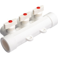Коллектор с шаровыми кранами LAMMIN PPR 32х3 Lm31081003032