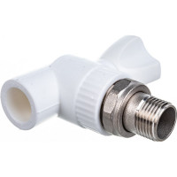 Шаровый кран для радиатора LAMMIN PREMIUM PPR угловой, 20х1/2" Lm31176020015