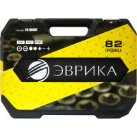 Набор инструмента Эврика 1 4" 1 2"DR 6-гранный 82 предмета ER-80082 575563