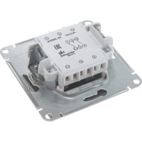 Переключатель Systeme Electric ATLASDESIGN, 2-клавишный, сх6, 10АХ, механизм, карбон, ATN001065