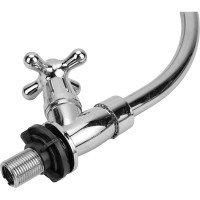 Смеситель stOmega Омега моно, крест, пластиковый, хром Н-1001