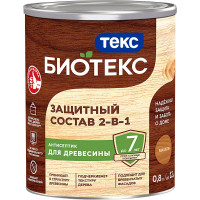 Антисептик для дерева Защитный состав 2 в 1 Текс БИО Махагон 0,8 л 700008198