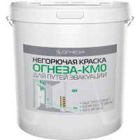 Негорючая краска ОГНЕЗА КМ0 ведро 30 кг цвет белый 106785