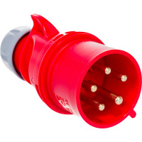 Вилка кабельная PCE 32А 380V 3P+N+E IP44, арт. 025-6