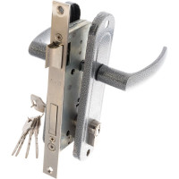 Врезной замок ЗЕНИТ ЗВ7-70.04-02 серебро 28015