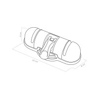 Ножеточка с присоской NADOBA BORGA 723316