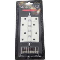 Дверная петля с четырьмя подшипниками ADDEN BAU 100X70X2.5 4W WHITE / CHROME 940000001491