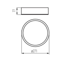 Потолочный деревянный светильник KANLUX JASMIN 270-W/M 23126