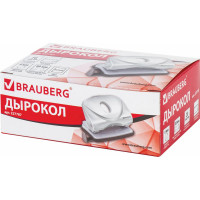 Дырокол BRAUBERG "Original", до 20 листов, белый, 227787