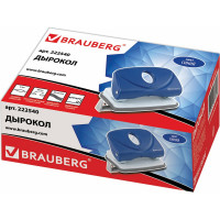Дырокол BRAUBERG "Original", до 20 листов, синий, 222540