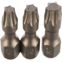 Набор бит Torx №3 (3 шт; 25 мм; Т20/Т25/Т30) Quadro Torsion 490003