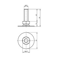 Опора KIPP K0678.05010X040