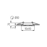 Точечный светильник KANLUX SEIDY CT-DTL50-B 18289