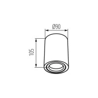 Накладной точечный светильник KANLUX TOLEO DTO50-B 26110