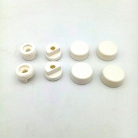 Крепление для зеркала ЕВРОПАРТНЕР белое, гладкое, комплект втулка+колпачек 88017