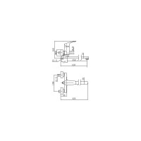 Смеситель для ванны Aquanet AF330-21C Static с длинным изливом, хром 00237445