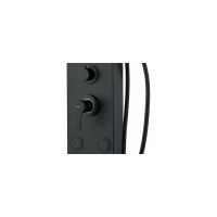 Душевая панель Aquanet AP40-05 Galaxy Black с ИЗЛИВОМ, с верхним водопадом, 6 г/м форс, алюминий/матовый черный 00237440