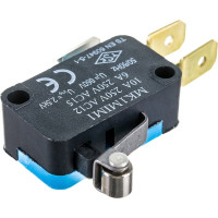 Микро-выключатель Emas со стальным роликом на длинном рычажке, 10А, 250В. MK1MIM1