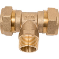 Тройник Lavita труба-нар. резьба-труба T/S M 20х3/4х20