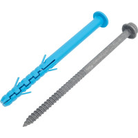 Фасадный дюбель ЕВРОПАРТНЕР ДФ Б 10х135 мм, шуруп ШГ, антикорр. покрытие ТДЦ 20шт 0079 D