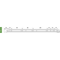 Роликовые направляющие Laurus 500 белые комплект 09019