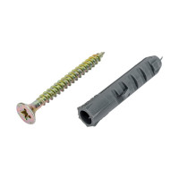 Набор крепления плинтусов VIPкрепеж 8/40 дюбель с усами 15шт/15шт 23004 VIP