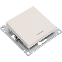 1-клавишный выключатель с подсветкой Systeme Electric (Schneider Electric) ATLASDESIGN сх.1а, 10АХ, бежевый ATN000213