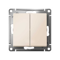 2-клавишный выключатель Systeme Electric (Schneider Electric) ATLASDESIGN сх.5, 10АХ,, БЕЖЕВЫЙ ATN000251