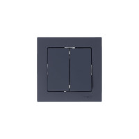 2-клавишный выключатель Systeme Electric (Schneider Electric) ATLASDESIGN сх.5, 10АХ,, ГРИФЕЛЬ ATN000751