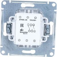 2-клавишный переключатель Systeme Electric (Schneider Electric) ATLASDESIGN сх.6, 10АХ,, БЕЛЫЙ ATN000165