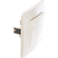 1-клавишный переключатель Systeme Electric BLANCA 10А, 250B, МОЛОЧНЫЙ BLNVS010602