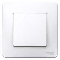 1-клавишный выключатель Systeme Electric ( Schneider Electric) BLANCA С/У cх.1, 10А, 250B, БЕЛЫЙ BLNVS010101