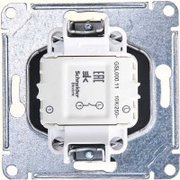 1-клавишный вылючатель Systeme Electric (Schneider Electric) GLOSSA сх.1, 10АХ, антрацит GSL000711