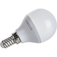 Светодиодная лампа Eurolux LL-E-G45-7W-230-2,7K-E14/шар, 7Вт, теплый белый, Е14 76/2/5