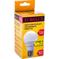 Светодиодная лампа Eurolux LL-E-A60-13W-230-2,7K-E27/груша, 13Вт, теплый белый, Е27 76/2/17