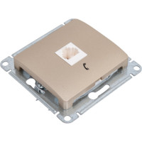 Телефонная розетка Systeme Electric GLOSSA RJ11, ТИТАН GSL000481T
