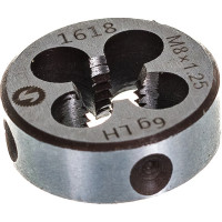 Плашка ИНСТУЛС М. 8.0х1.25х25х9 9SiCr 6g DIN223 левая 00001178585