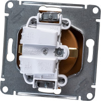 Розетка Systeme Electric (Schneider Electric) GLOSSA с заземлением, 16А, дерево дуб GSL000543