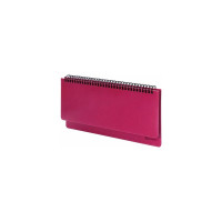 Недатированный планинг BRAUBERG Rainbow 305x140 мм, кожзам, розовый 111699