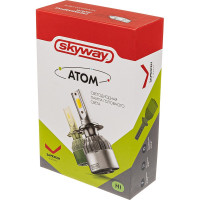 Автолампа-LED SKYWAY H1 26W 6000K 2500Lm 12/24V 1-конт АТОМ (C6) рад+вент компл.2 шт S08701001