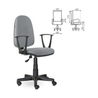 Компьютерное офисное кресло BRABIX Prestige Start MG-312, с подлокотниками 531923