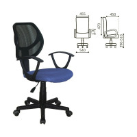 Компьютерное офисное кресло BRABIX Flip MG-305, с подлокотниками, сетка 531919