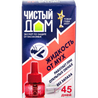 Жидкость Чистый дом Ликвидатор от мух и комаров, 45 дней 02-293