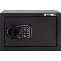 Офисный мебельный сейф BRABIX SF-200EL 200х310х200 мм, электронный замок, черный 291145