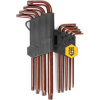 Набор ключей КВТ TORX КТ-9s Т10-Т50 82178