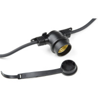 Гирлянда Белт-лайт Uniel, UDL-K121, 10/E27/5M, 5C, IP65, BLACK, BELT-LIGHT, шаг 50см UL-00007150