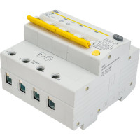 Дифференциальный автомат IEK АД14, 4Р, 63А, 100мА MAD10-4-063-C-100