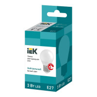 Светодиодная лампа IEK ECO G45 шар 3Вт 230В 4000К E27 LLE-G45-3-230-40-E27