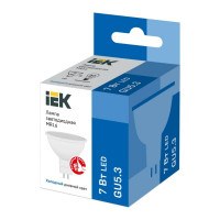 Светодиодная лампа IEK ECO MR16 софит 7Вт 230В 6500К GU5.3 LLE-MR16-7-230-65-GU5