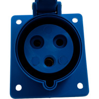 Встраиваемая розетка IEK ССИ-423 32А-6ч/200-250В 2Р+PЕ IP44 MAGNUM PSN41-032-3